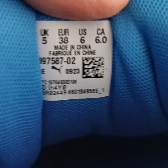 Puma Fenty Shoes Womens 6 Blue Suede Rhianna Creeper Phatty Speed 399332-02 - Picture 6 of 9